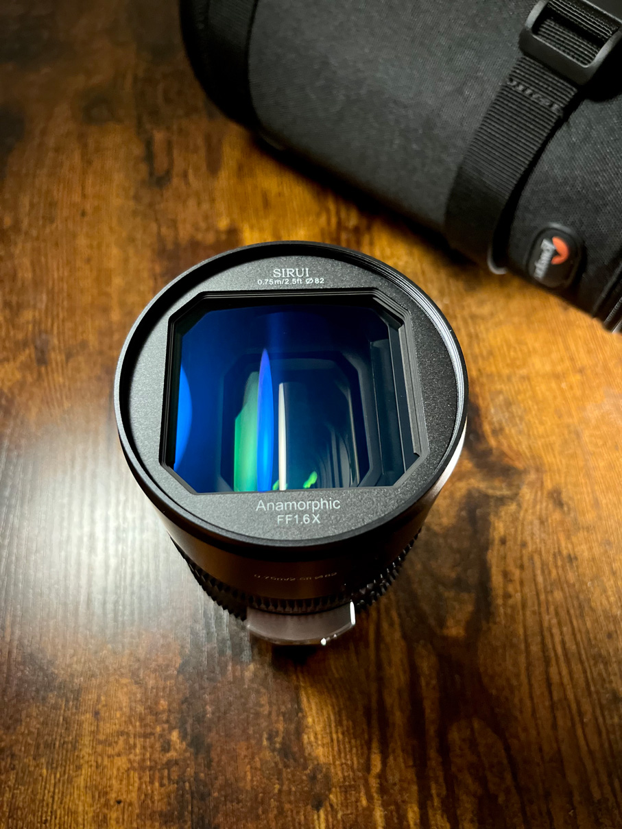 SIRUI Venus 50mm Anamorphic – Frontlinse Draufsicht