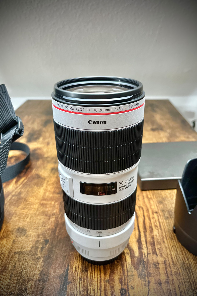 Canon EF 70-200mm – Objektiv Nahaufnahme