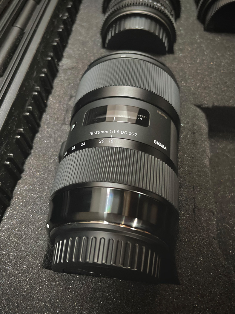 Objektivkoffer – Sigma Art 18-35mm Detail